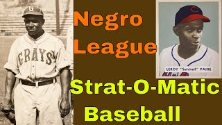 Strat-O-Matic C&D Baseball (advanced): Negro League Game; Monarchs vs. Grays