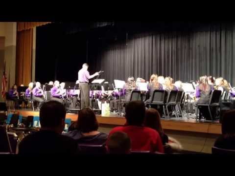 Dalhart High School Band performs Sleigh Ride. December 15, 2014.