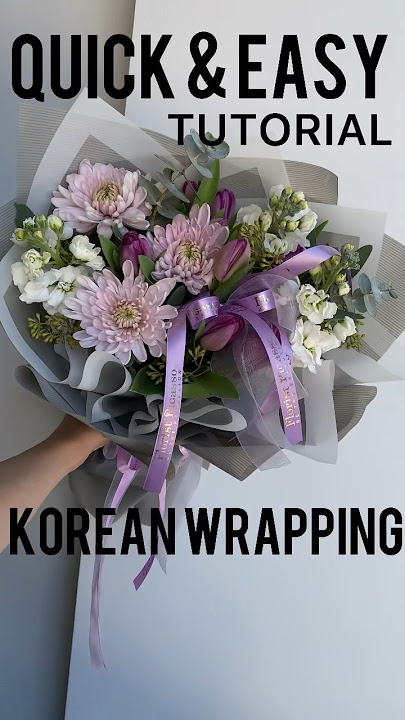 DIY: How to wrap a bouquet of flowers by Søstrene Grene 