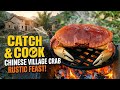 Cooking Fresh Caught Crabs In the Wilderness | Chinese Village Life