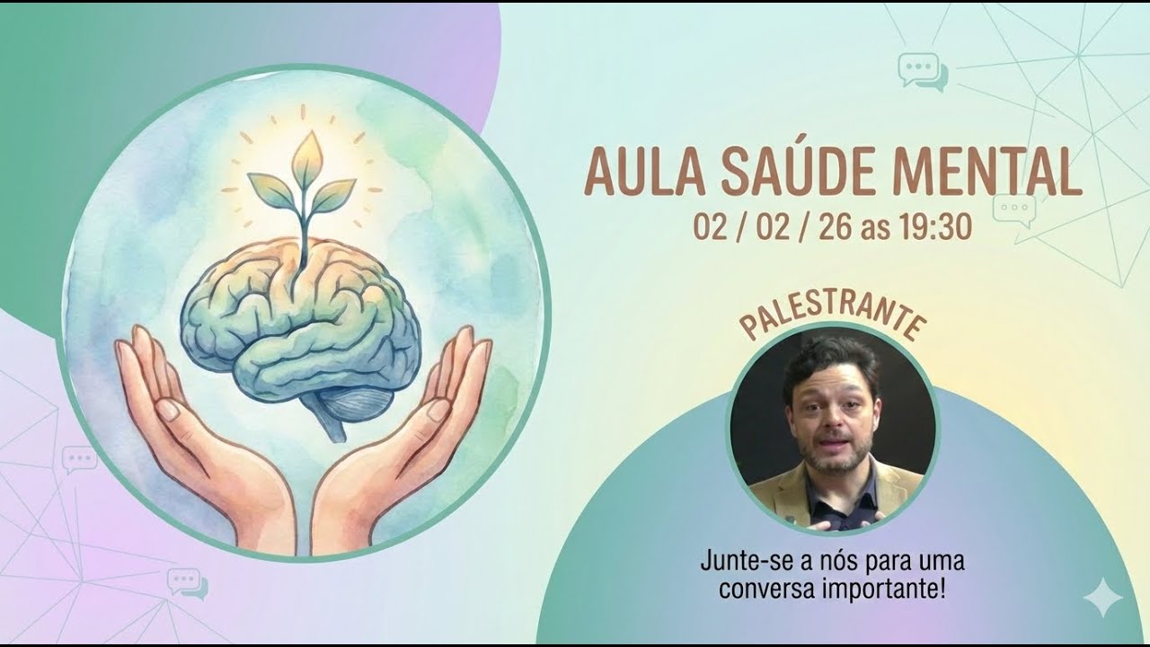 Live gratuita sobre Saúde Mental – 02/02, às 19h30
