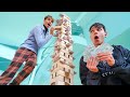 BIGGEST GAME OF MONEY JENGA!