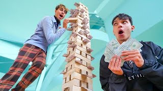 BIGGEST GAME OF MONEY JENGA!