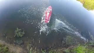 Holey Cow TFL Outerlimits RC Boat does 60 MPH on 4S