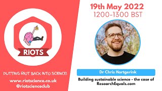 Dr Chris Hartgerink | Building sustainable science – the case of ResearchEquals.com