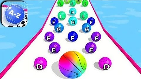 A-Z Run - Gameplay Max Level Android, ios game All Levels Walkthrough Mobile Game App (Levels)