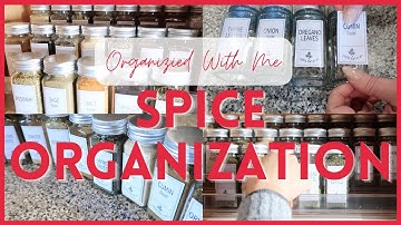 SPICE ORGANIZATION IDEAS | How To Organized Your Spice Cabinet | Organize with Me