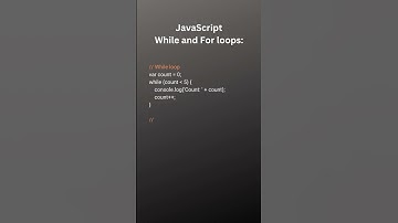 JavaScript Loops (for and while loop) for Beginners #shorts  #javascript