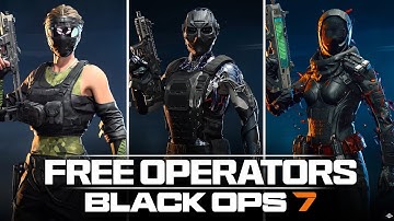 ALL 25 FREE OPERATOR SKINS TO CLAIM in BO7 PRE SEASON! (Free Operators, Promos, &...) - Black Ops 7