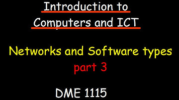 Networks and Software Categories | DME 1115