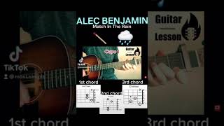 Alec Benjamin - Match In The Rain | Short Guitar Tutorial #guitartutorial #alecbenjamin