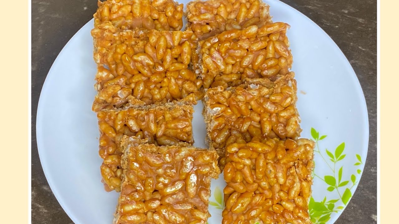 मिंटो में बनने वाली सर्दी स्पेशल मुरमुरे चिक्की(puff rice chikki recipe)|ft.chef ritu 