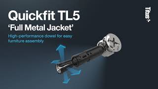 Titus Quickfit Dowel TL5 ‘Full Metal Jacket’ for furniture assembly