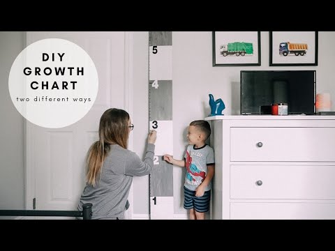 Making A DIY Growth Chart! | TWO DIFFERENT WAYS