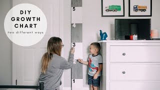 Making A DIY Growth Chart! | TWO DIFFERENT WAYS