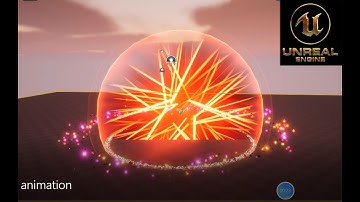 My Unreal Engine 5 homework in 36days：Magic shield animation !我学习虚幻五第36天完成的作业：缤纷魔术罩