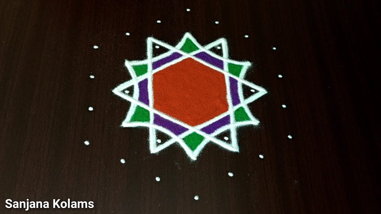 🌺7*4 точки🌺Новый дизайн🌺Маргажи🌺 Санкранти🌺Легко Просто Красиво🌺Традиционный Тайский Велли Камби ...