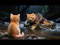 Giant Python Eats Mama Cat, Kitten Risks Life to Save Her | Funny Cat | Cute Cat Mama Cat And Kitten