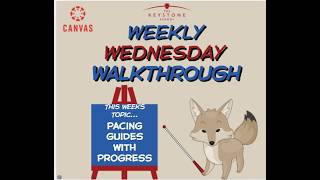 Weekly Wednesday Walkthrough- Updated Pacing Guide
