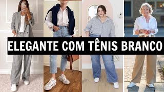 Tênis Branco- Use De Forma Elegante E Com Peças Essenciais