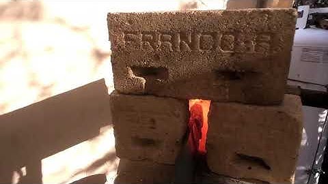 Forging a Big One Piece Bowie Knife