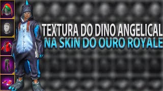 TEXTURA DO DINO ANGELICAL NA SKIN DO OURO ROYALE !! FUNCIONA NO SUAVE/ PEGA RANK ANTI BANIMENTO!!