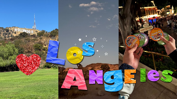 [#LA편] 신혼여행 브이로그 ✈ | 할리우드✨ 조슈아트리🌵 디즈니랜드‍‍ | 한인타운&버버리힐즈 숙소까지!