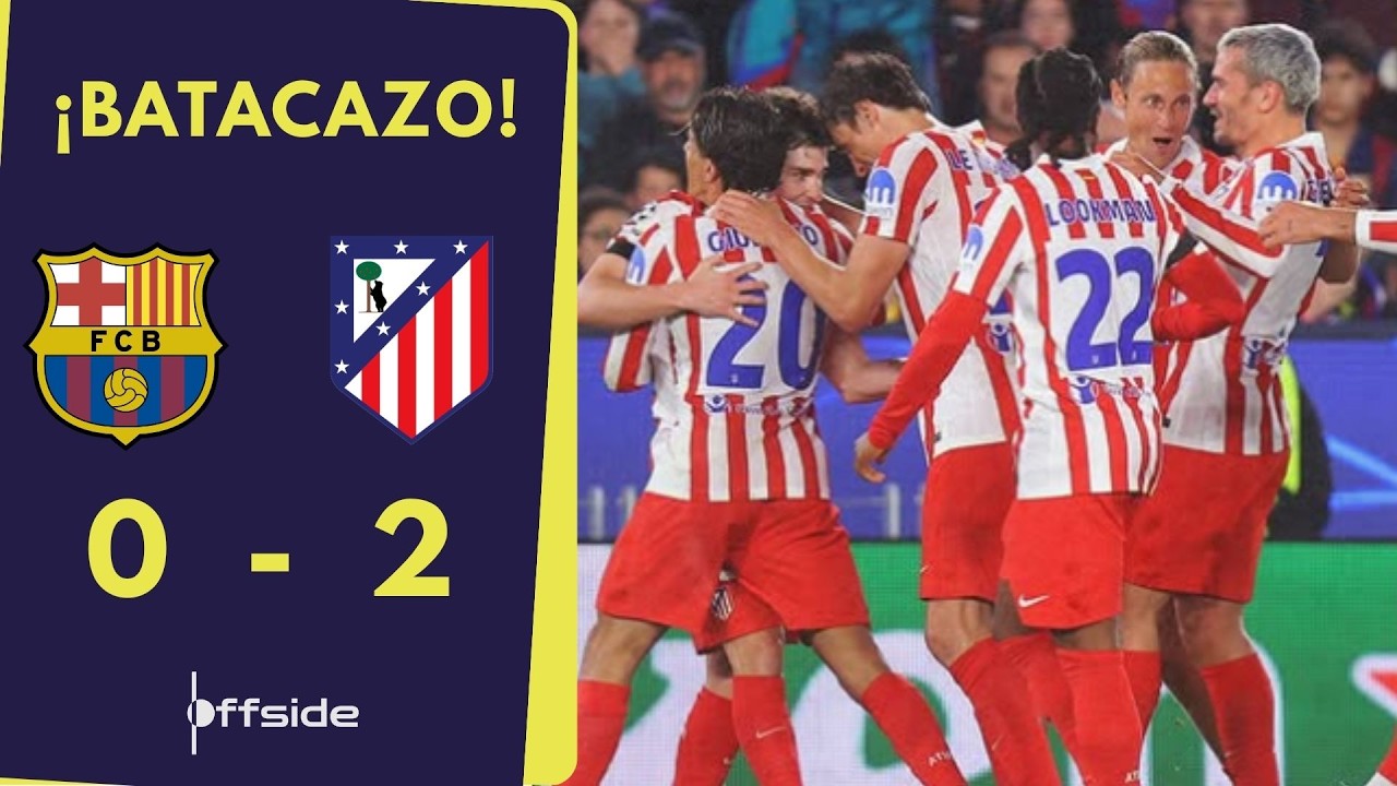 🚨 Atlético de Madrid 🔴⚪🔵 ganó ante el Barcelona | Cuartos de final ida ...