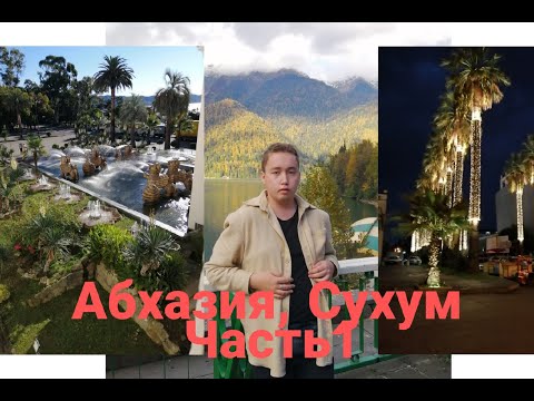 Видео: АБХАЗИЯ! СУХУМ // Набережная, перелет, отель и собачки! Часть 1