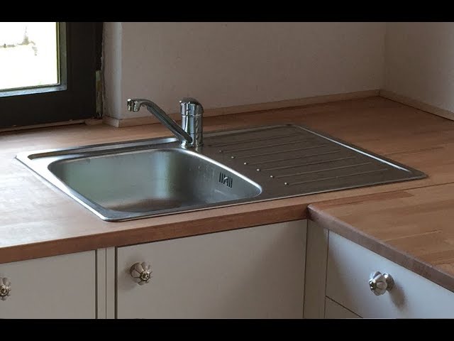 Heimwerker Spüle, Spülbecken in Küche selber einbauen, Tipps - YouTube