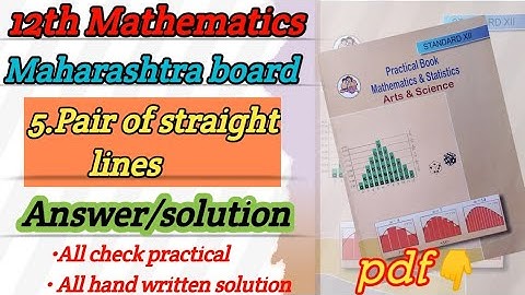 5.pair of straight line ।। Math practical।। class 12th