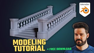 Creating Beautiful Stairs With Balustrade in Blender  StepByStep