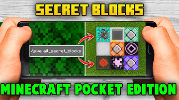 All Secret Blocks in Minecraft Pocket Edition | Minecraft Pocket Edition Secret Blocks