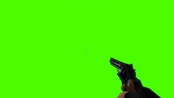 First Person Shooting -  Colt Python Revolver [GREEN SCREEN]