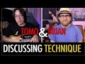 Discussion: Tomo & Brian discuss vibrato, bend control, & other guitar techniques.