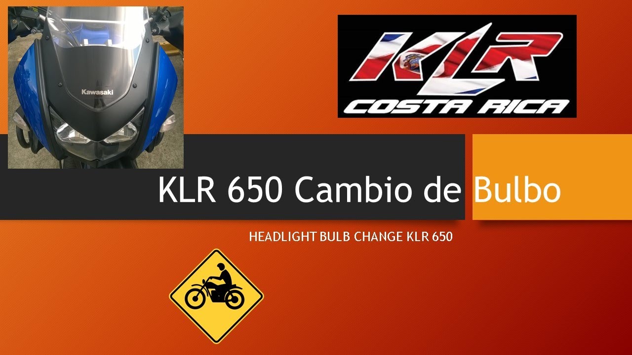 KLR 650 Headlight Bulb Change / Cambio Bulbo Bombillo Luz Delantera