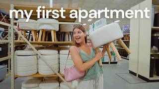 come decorate my first apartment with me 🥹🔑