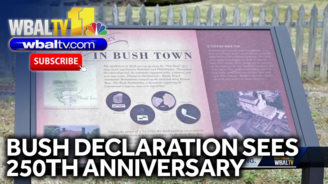 Bush Declaration Harford County celebrates 250th anniversary of Bush Declaration - YouTube