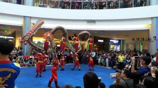 Lion dance at lucky chinatown mall