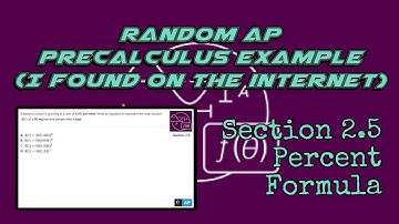 AP Precalculus Section 2.5 Example: Write a Percent Decrease Formula Converting Weeks and Days