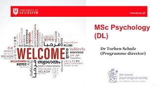 Postgraduate Study: MSc Psychology by distance learning at the University of Leicester
