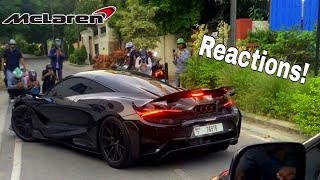 McLaren 765 LT from DUBAI in INDIA | Public REACTION and ACCELERATION