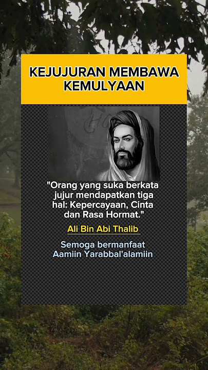Kejujuran Membawa Kemulyaan