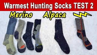 Warmest Hunting Socks TEST | Merino, Alpaca, Electric Heated