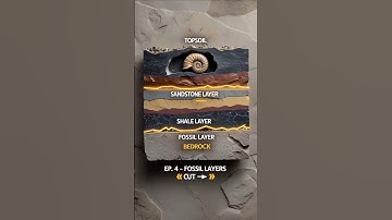 Rock Layers Cut in 8 Seconds ⛰️ | Hidden Fossil Inside! #asmr #fyp #shorts