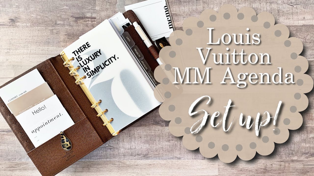 Louis Vuitton MM Agenda Set Up! 