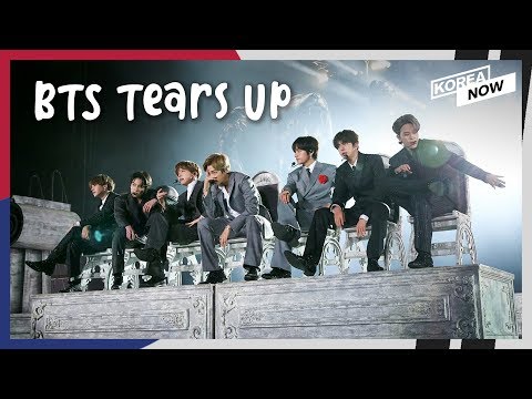 With tears and sweat, BTS wraps up a year-long world concert tour in home country, S.Korea