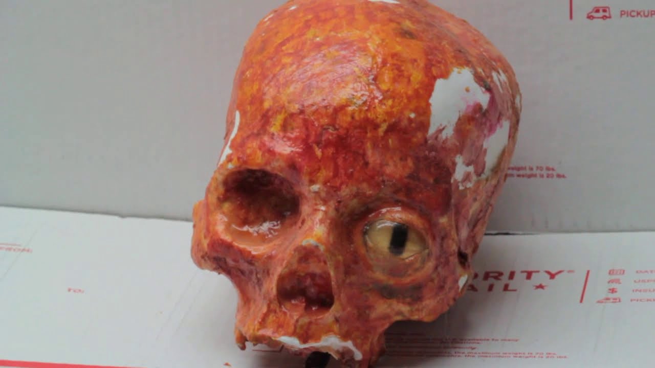 Watch Mummy Human Corpse Halloween Solid Orange Skull Prop With Glass Eye #halloween on YouTube Watch Mummy Human Corpse Halloween Solid Orange Skull Prop With Glass Eye #halloween on YouTube