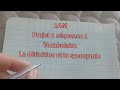 1AM Projet 1 Séquence 1 Vocabulaire 