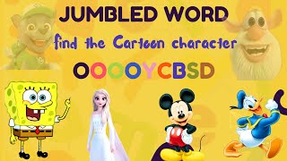 Jumbled Words - Are You Smart Enough To Find The Cartoon Characters?